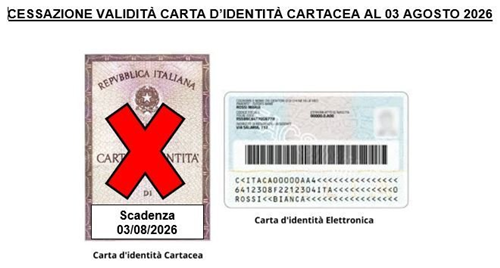 Scadenza validità carta di identità cartacea