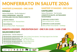 Incontro di Castellero 19/05/2026 di Monferrato in Salute